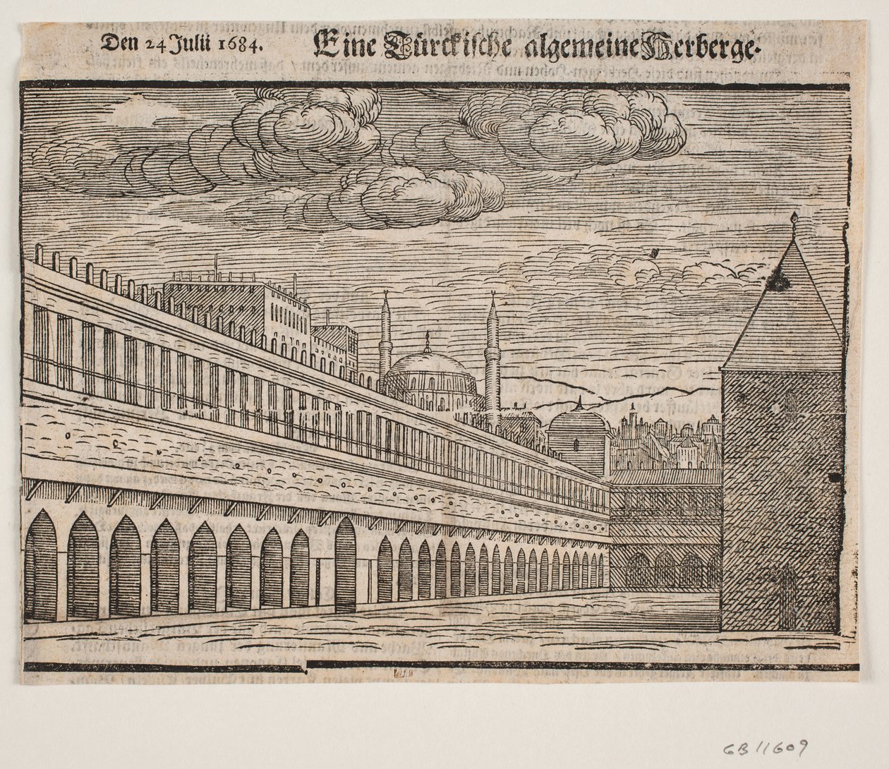 Bir kervansaray (Han). sol yarı by Melchior Lorck