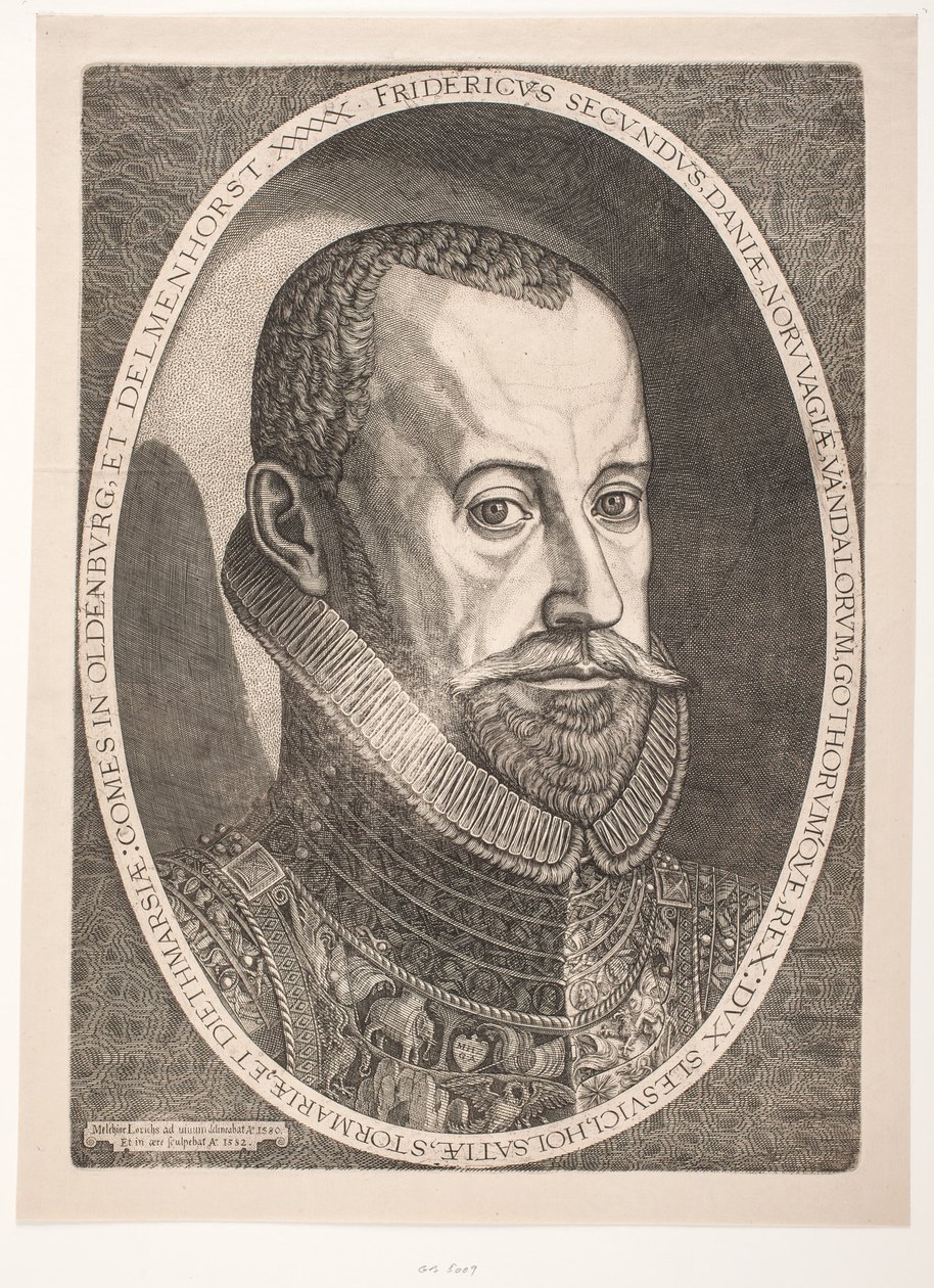 Kral II. Frederik by Melchior Lorck