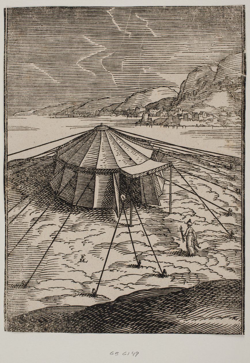 Türk Askeri Çadırı by Melchior Lorck