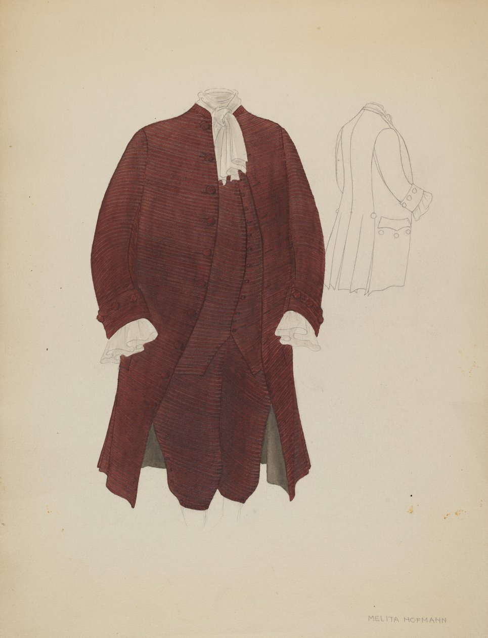 Erkek Takım Elbise, c. 1936. by Melita Hofmann