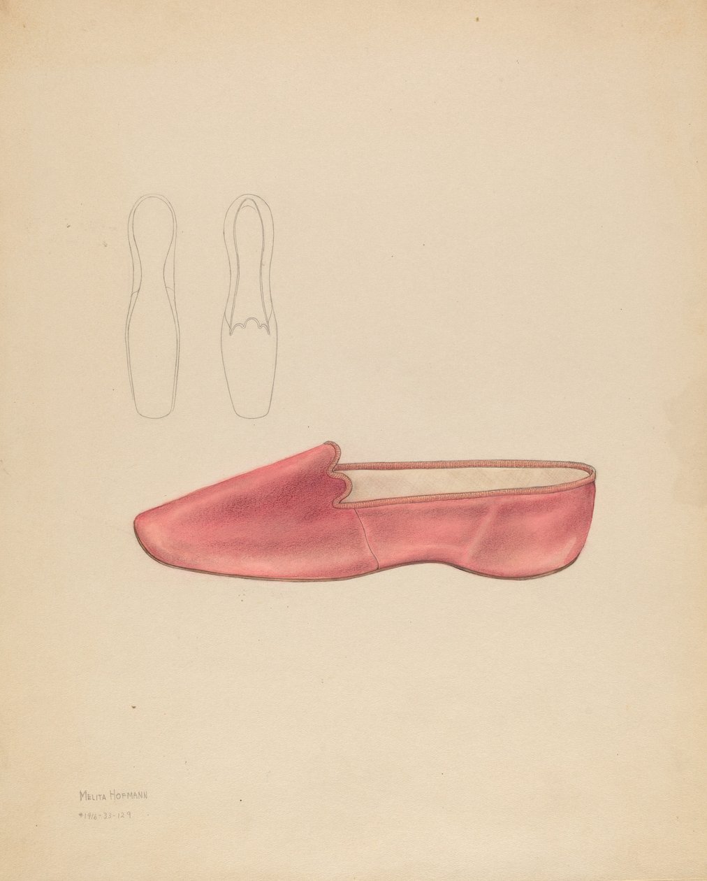 Kadın Terliği, c. 1936. by Melita Hofmann