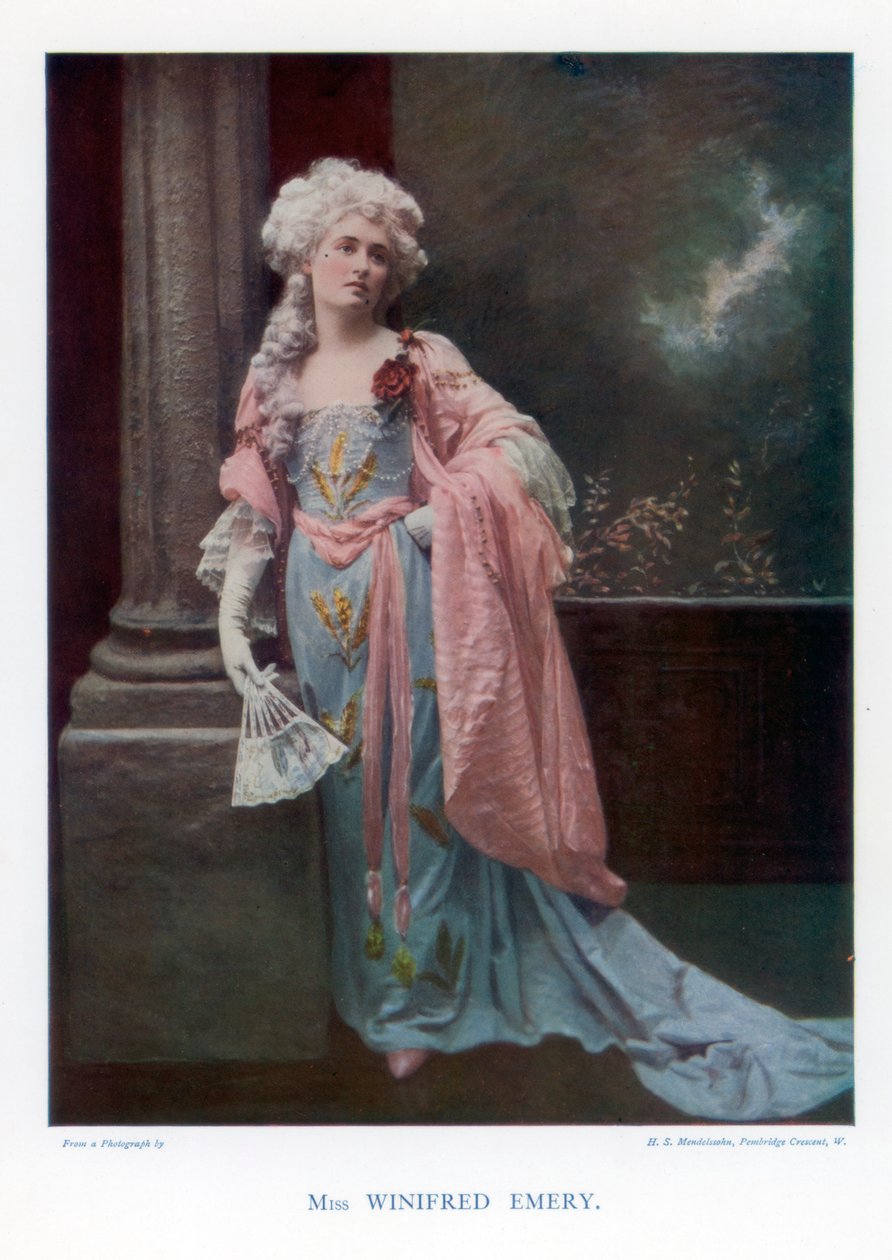Winifred Emery, İngiliz aktris, 1901. by Mendelssohn