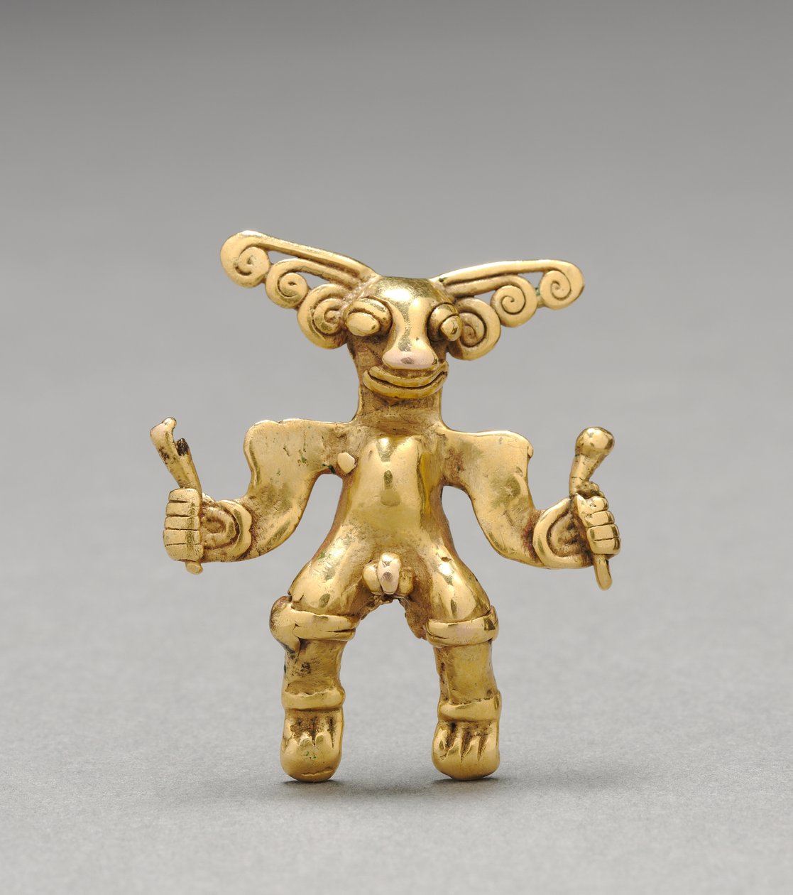 Heykelcik Kolye, c. 1000-1550 (dökme altın) by Mesoamerican Mesoamerican