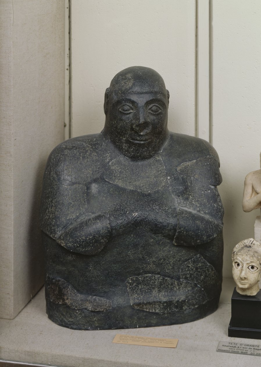 Lupad büstü, Umma şehrinin bir yetkilisi, MÖ 2900-2400 (bronz) by Mesopotamian