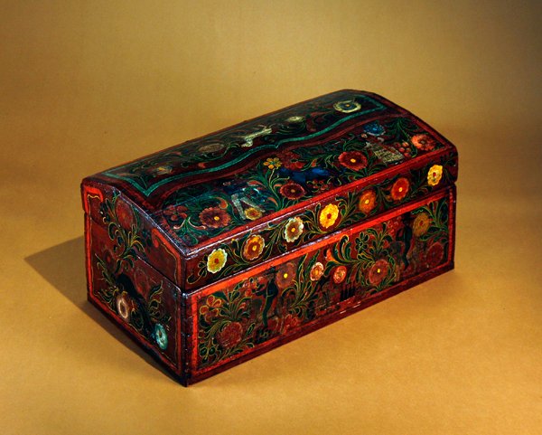 Sandık (cilalı ve boyalı ahşap) by Mexican School