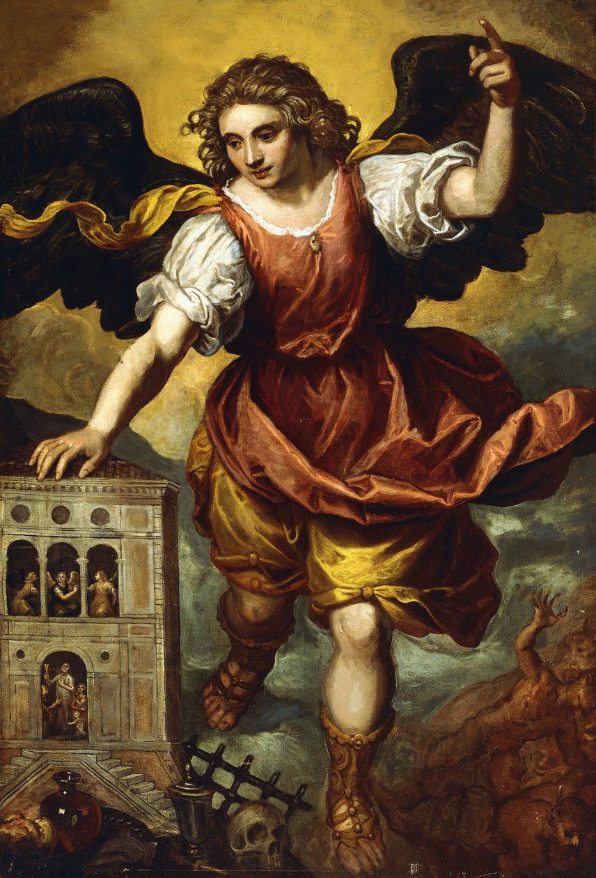 Başmelek Aziz Michael, by Mexican School