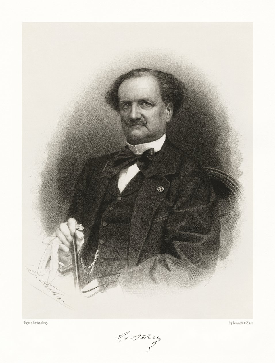 Auguste Luc Nompar Gaumont Duc de la Forge, 1865-66 by Meyer and Pierson