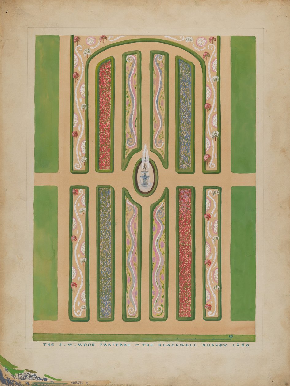 Parterre - J.W. Wood, c. 1936. by Meyer Goldbaum