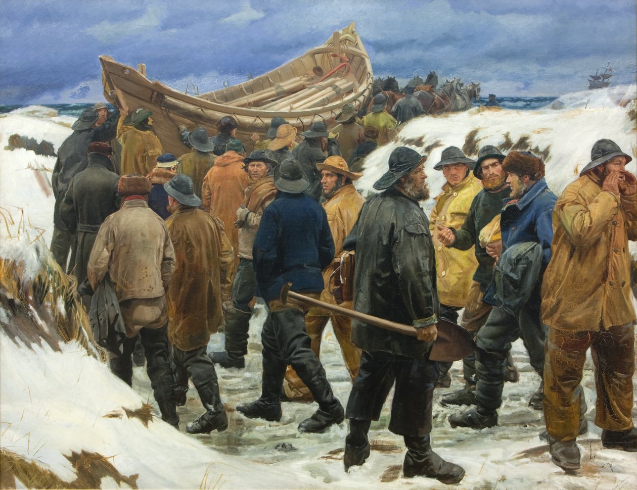 Cankurtaran Kumullarından Geçilir by Michael Ancher
