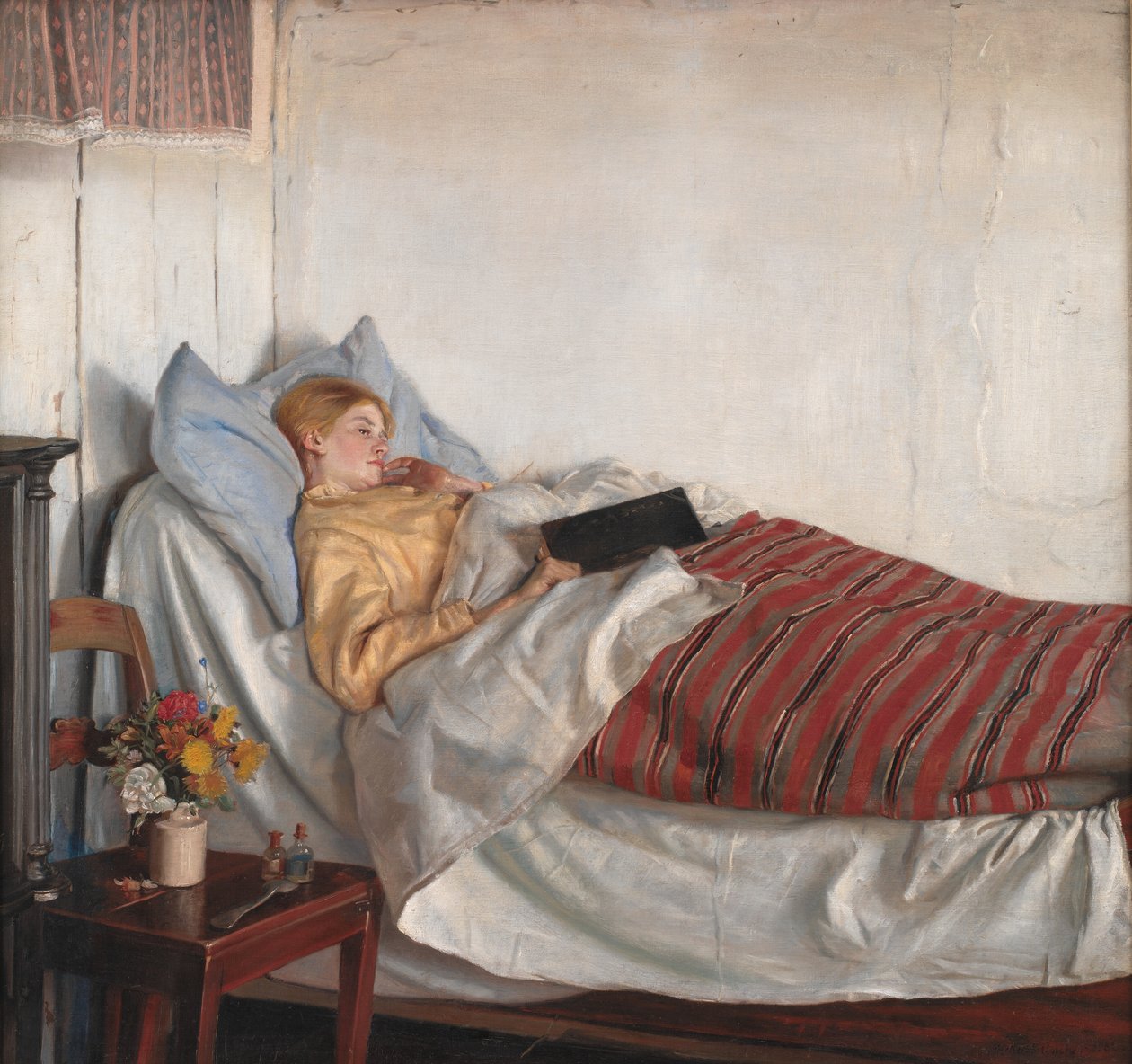 hasta kız by Michael Ancher