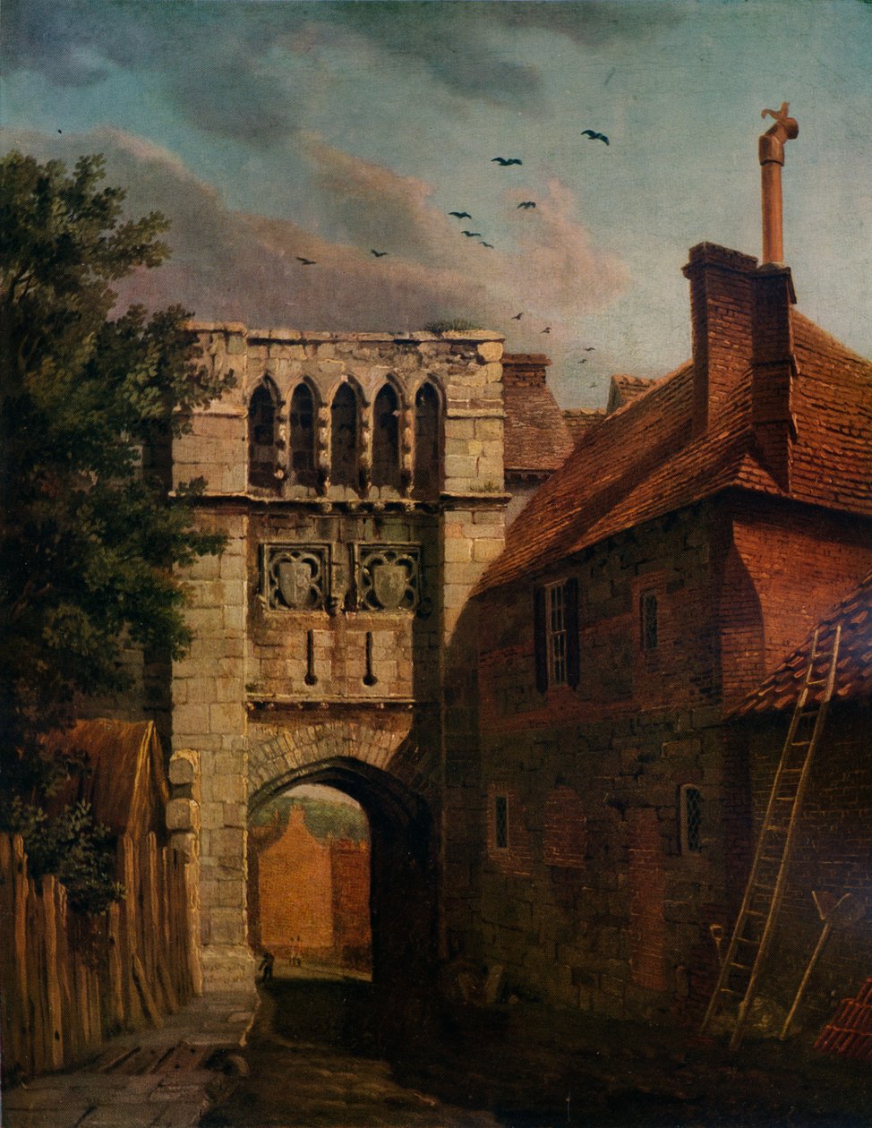 Batı Kapısı, Winchester, 1779 by Michael Angelo Rooker