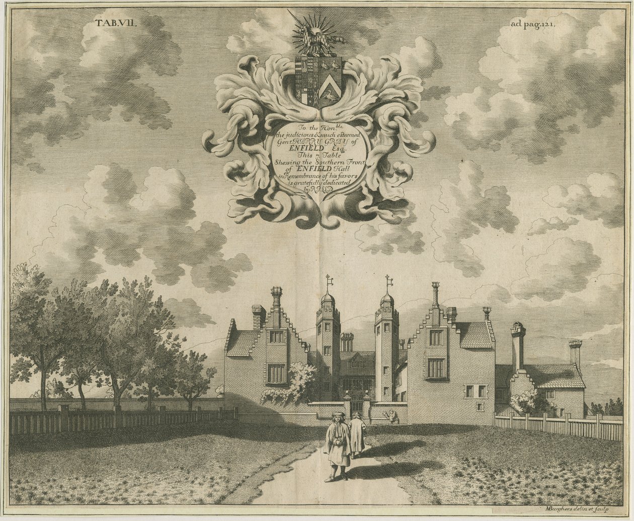 Enville Hall: bakır levha gravürü, nd [1653-1686] by Michael Burghers