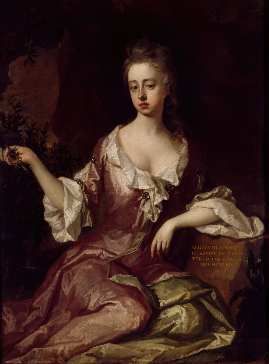 Sandviç Elizabeth Kontesi c.1674-1757, 1690-1740. by Michael Dahl