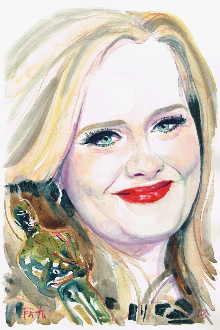 Adele (suluboya) by Michael Frith