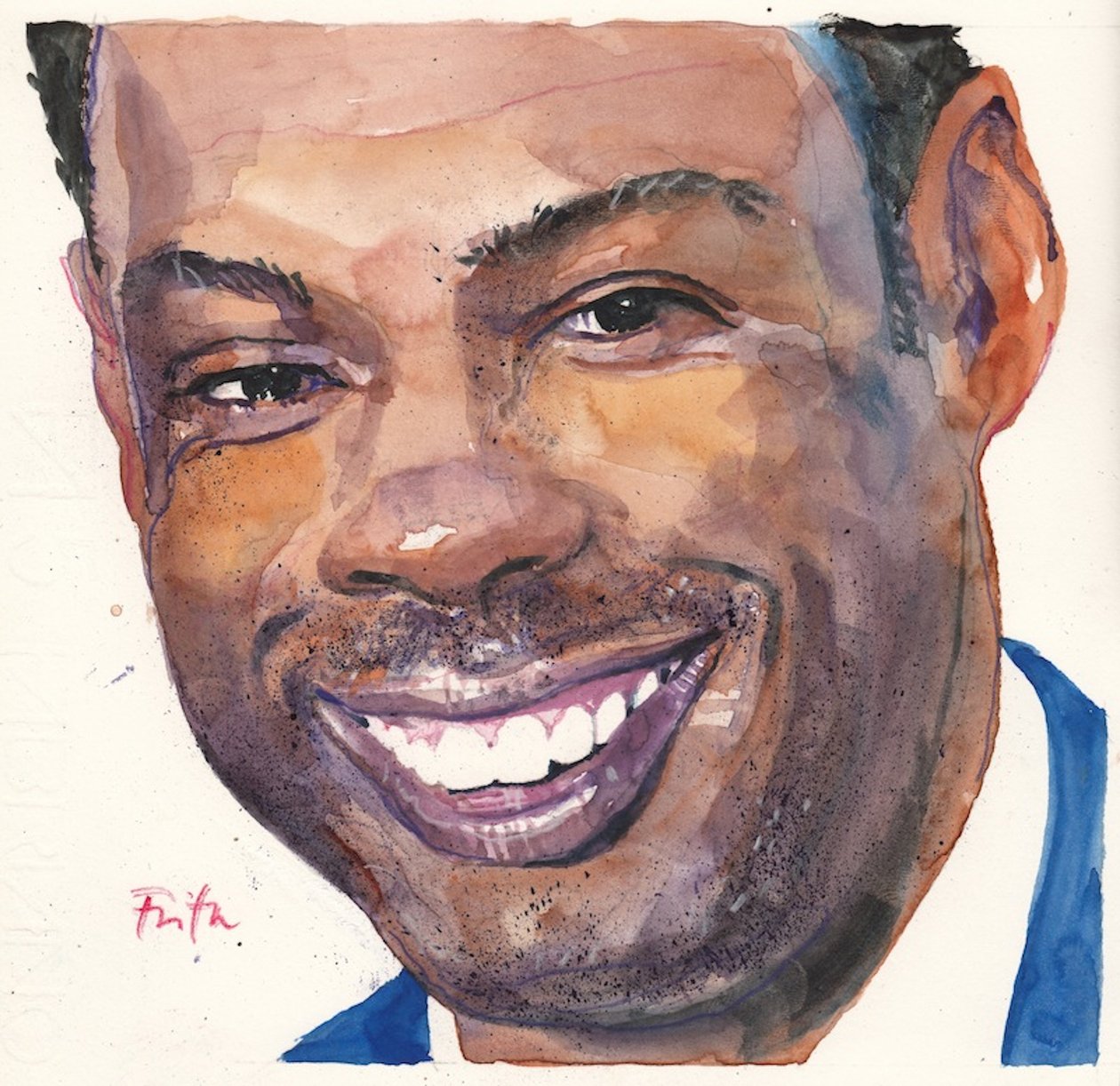 Chris Rock (suluboya) by Michael Frith