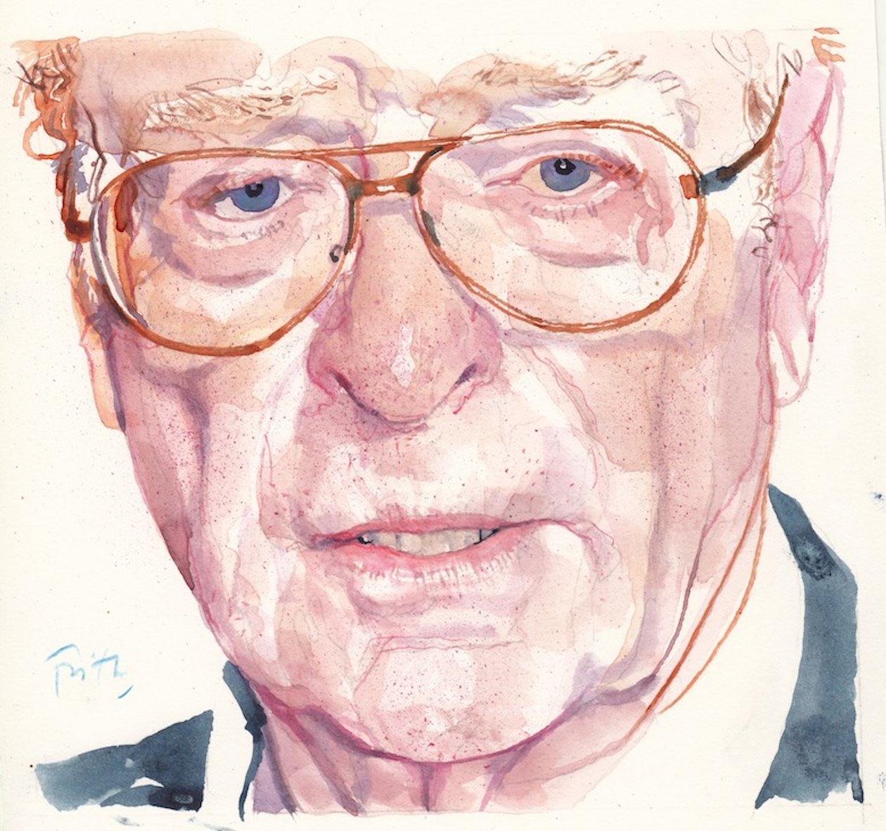 Michael Caine (suluboya) by Michael Frith
