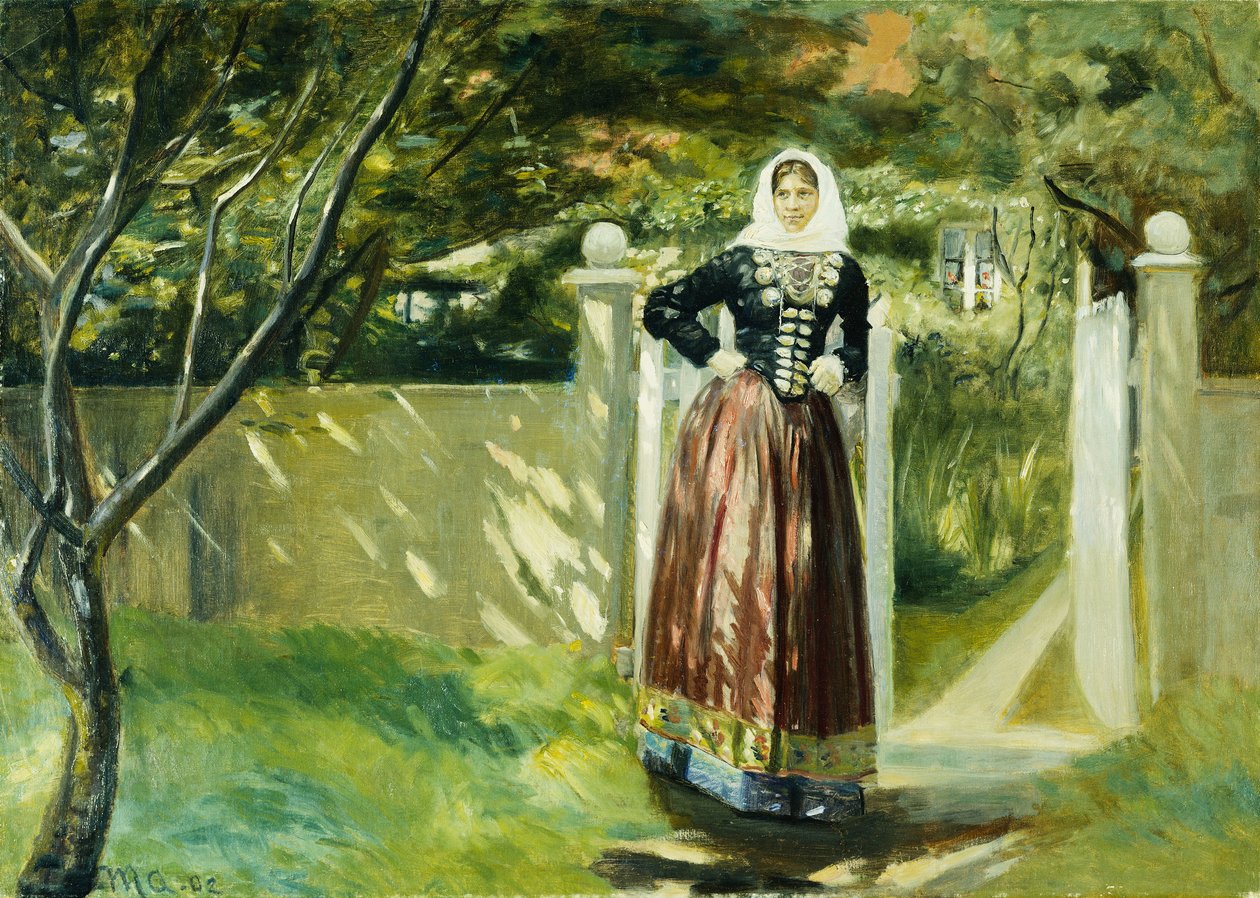 Bahçe Kapısında, 1902 by Michael Peter Ancher