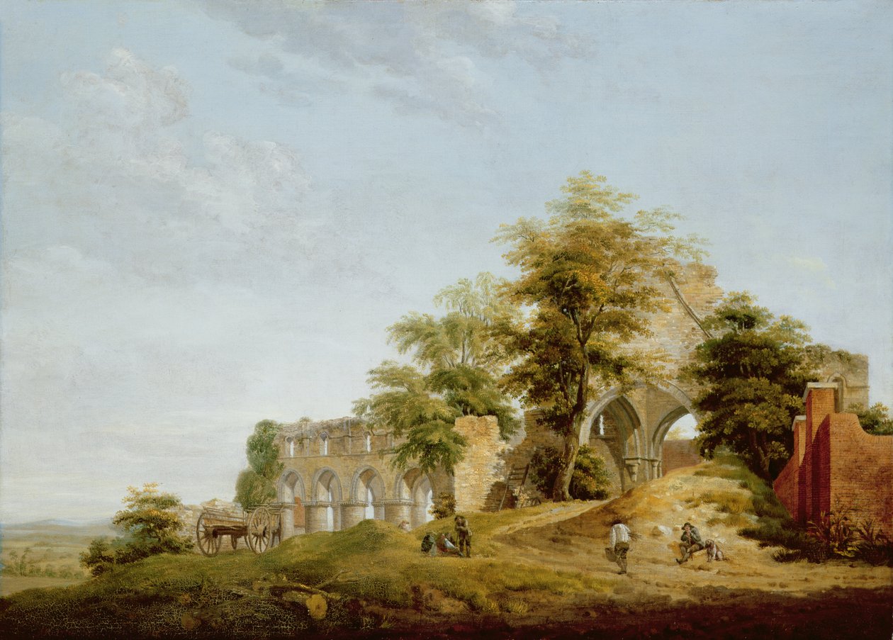 Buildwas Manastırı Harabeleri, 1770 by Michael Rooker