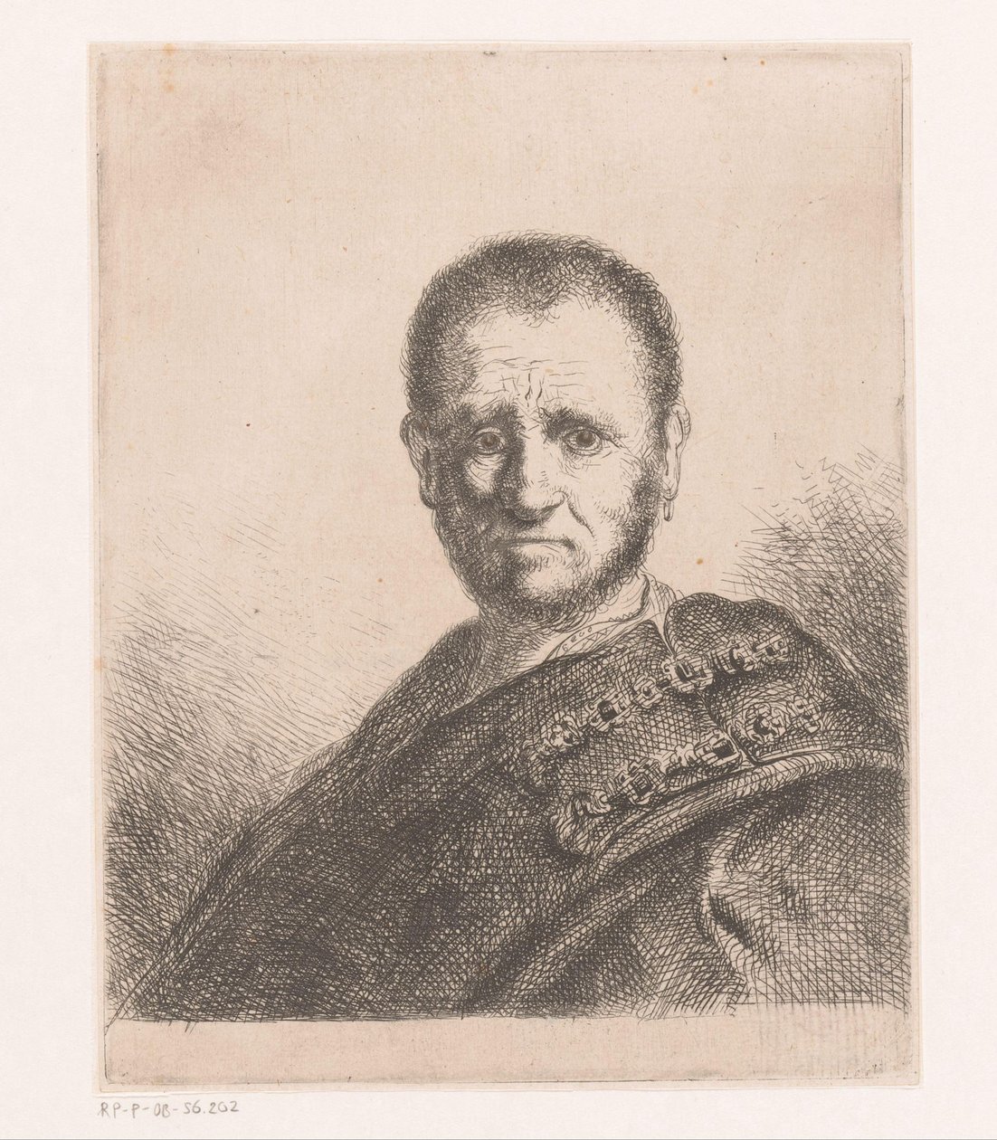 Süslü bir pelerin olan adam by Michael Willmann
