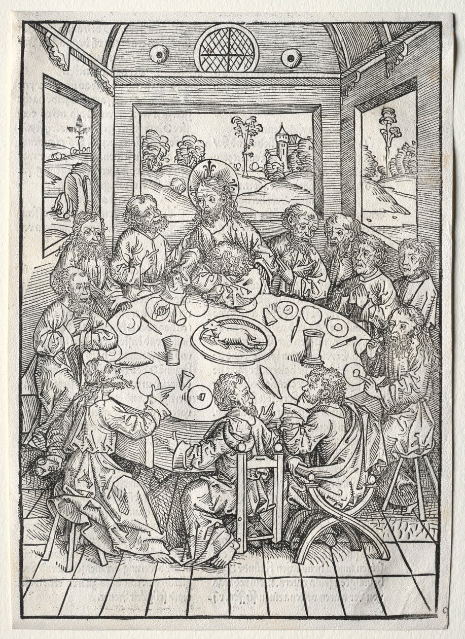 Hazine Bekçisi: Son Akşam Yemeği, 1491. by Michael Wolgemut