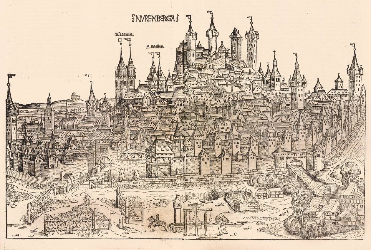 Nürnberg, 1493. by Michael Wolgemut