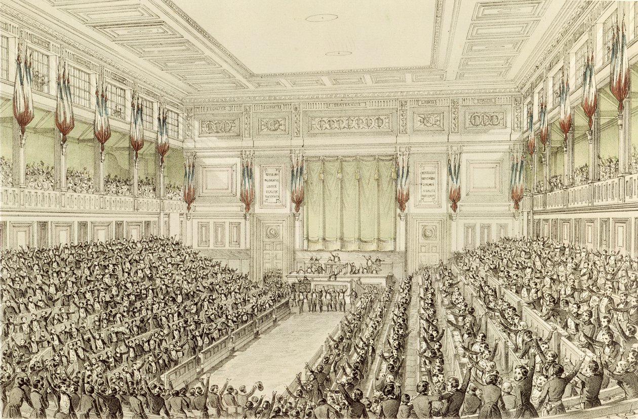 Millet Meclisinin İlk Toplantısı, 4 Mayıs 1848 by Michel C. and Gaildrau, Jules Fichot
