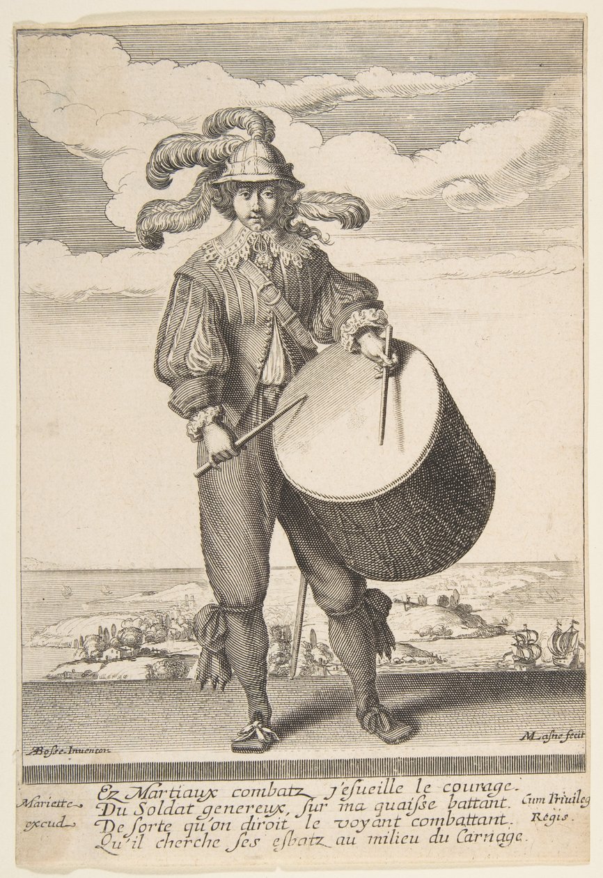 Davulcu, 1620-1667. by Michel Lasne