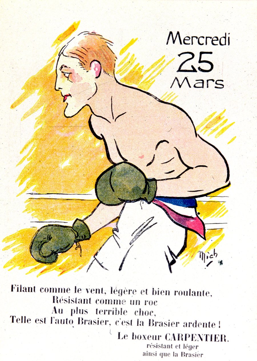 Boksör Georges Carpentier, c.1920 by Michel Liebeaux