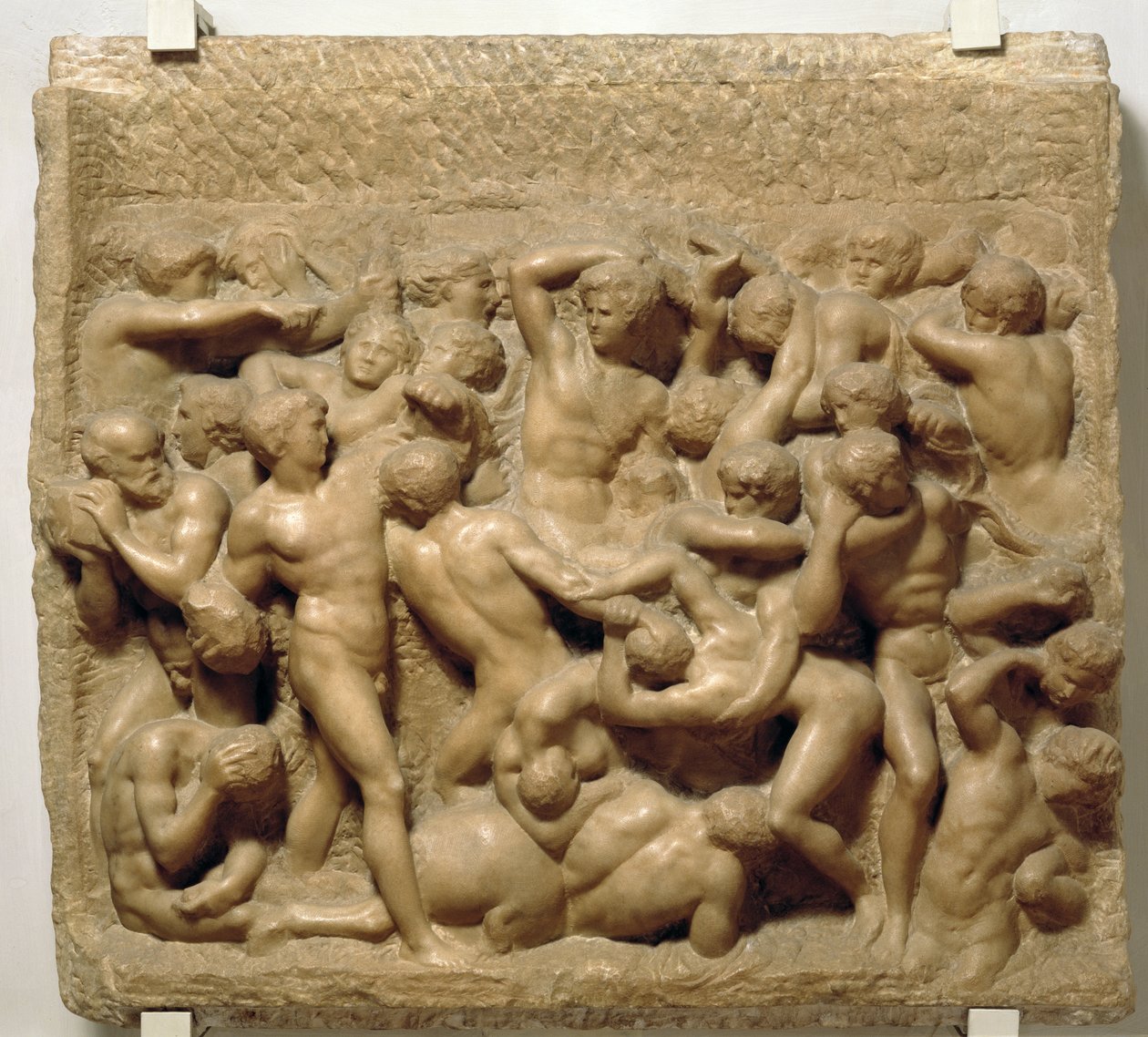 Centaurların Savaşı (mermer) by Michelangelo Buonarroti