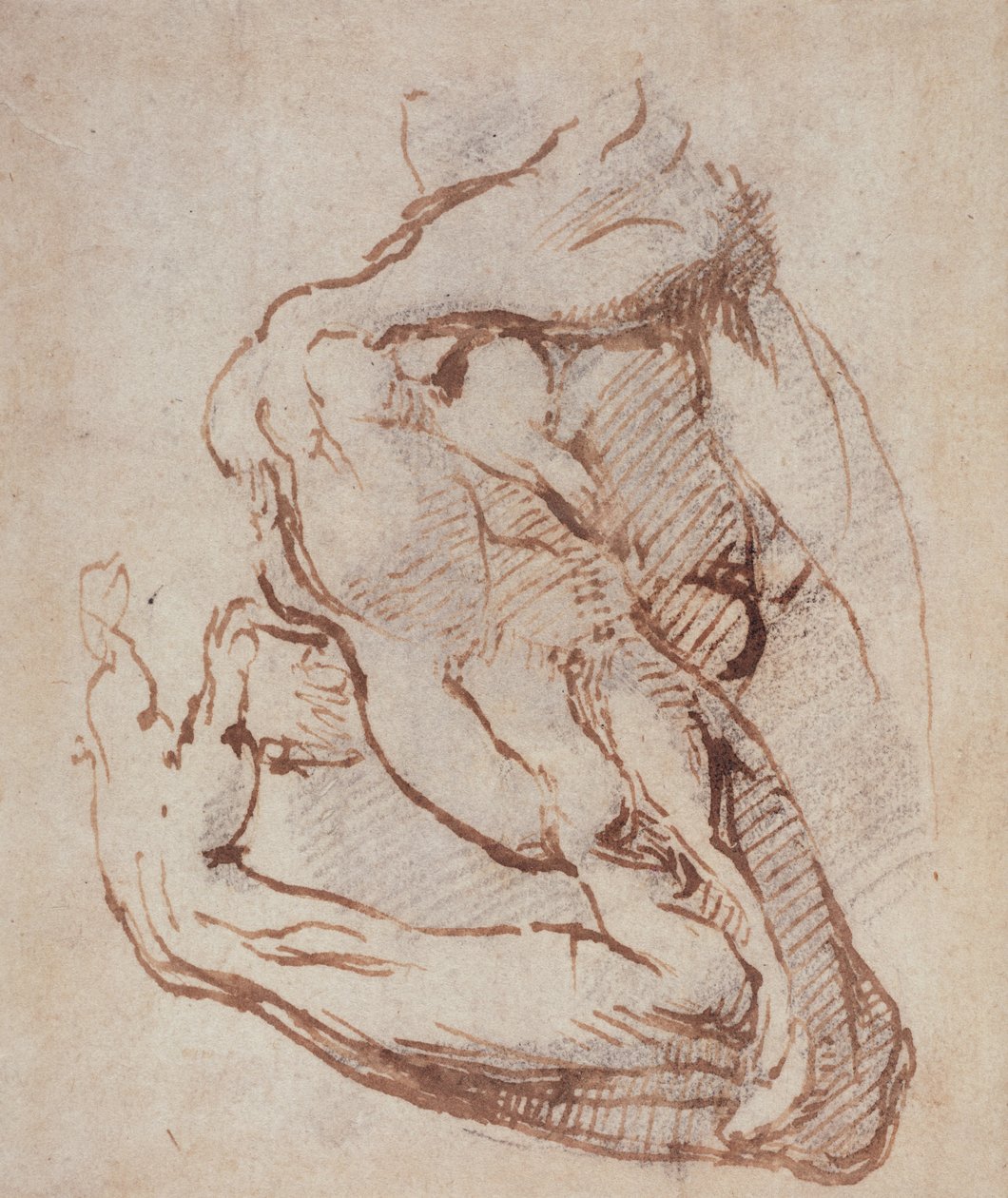 Kol Çalışması (mürekkep) Env.1859514819 (W.49) by Michelangelo Buonarroti