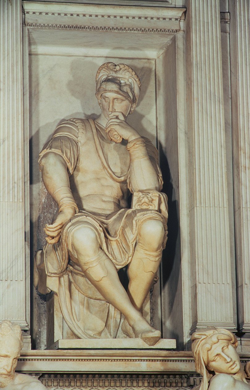 ಲೊರೆಂಜೊ ಡಿ ಮೆಡಿಸಿಯ ಸಮಾಧಿ (ಮಾರ್ಬಲ್) (ವಿವರ) ಟರ್ಕಿ by Michelangelo Buonarroti