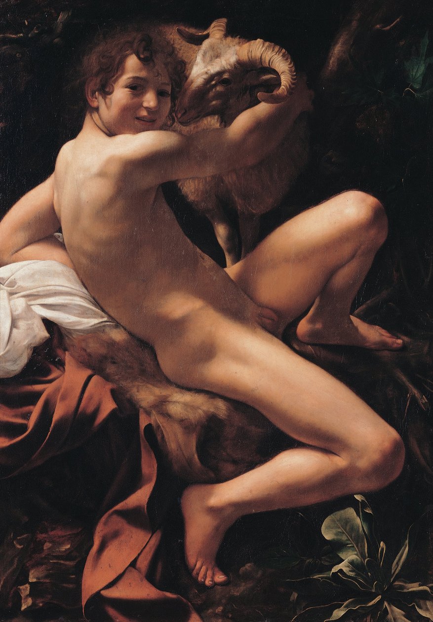 Aziz John the Baptist by Michelangelo Merisi Caravaggio