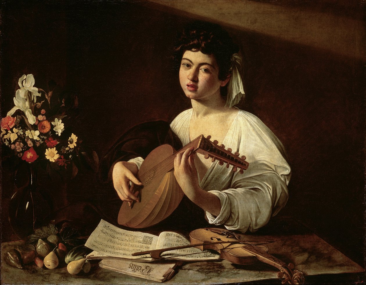Ud Oyuncusu, c.1595 by Michelangelo Merisi Caravaggio
