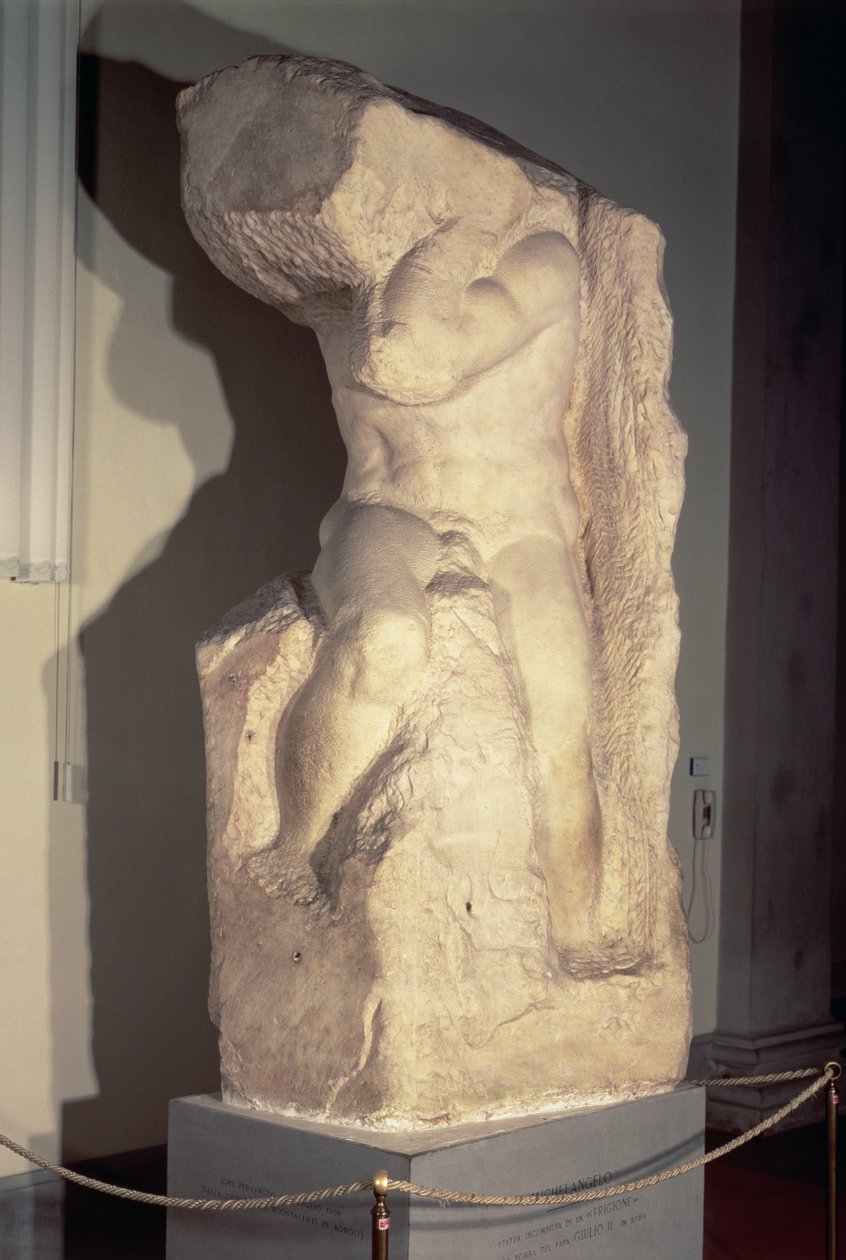 "Atlas" Köle, c.1520-23 by Michelangelo Buonarroti