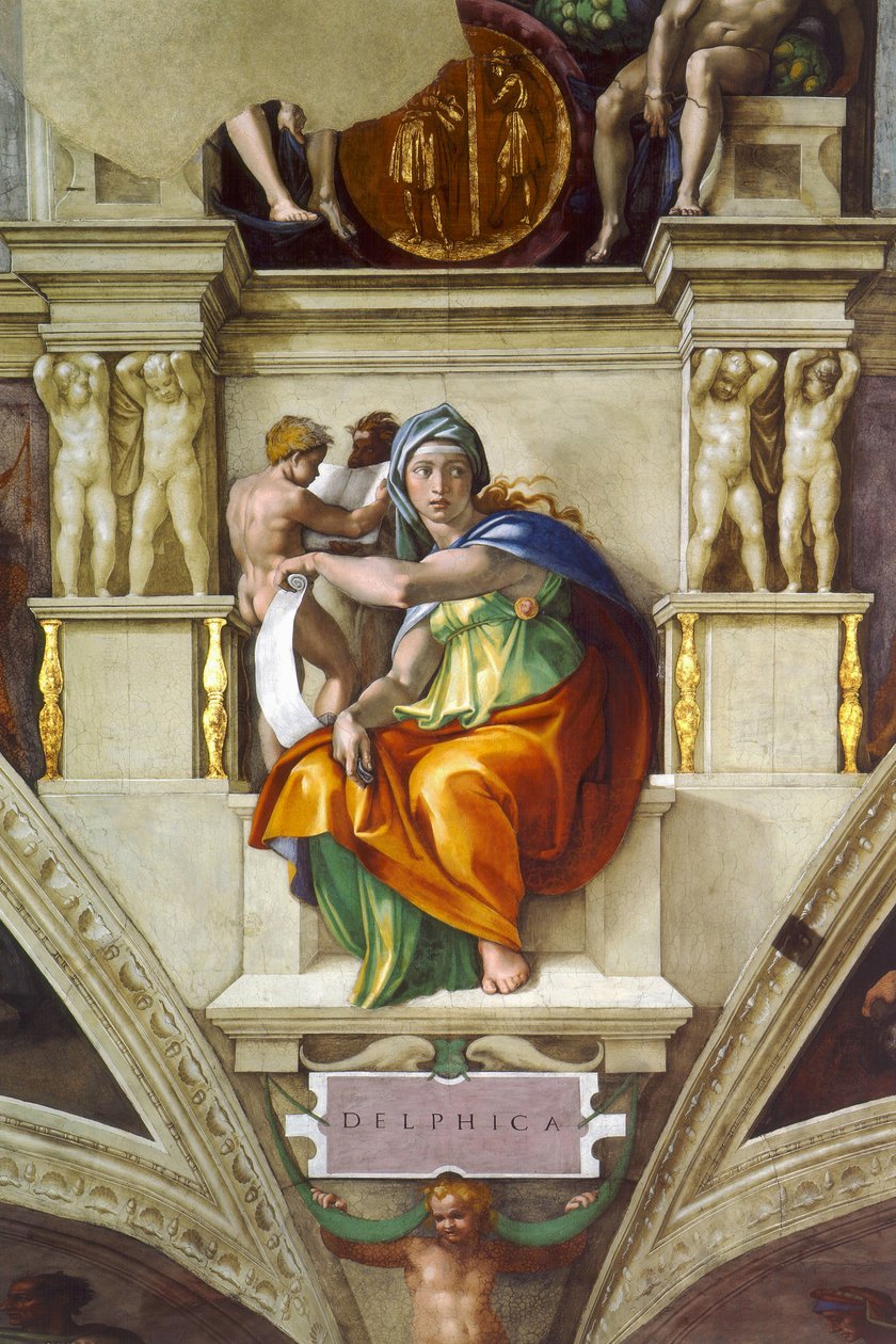 Delphic Sibyl by Michelangelo Buonarroti