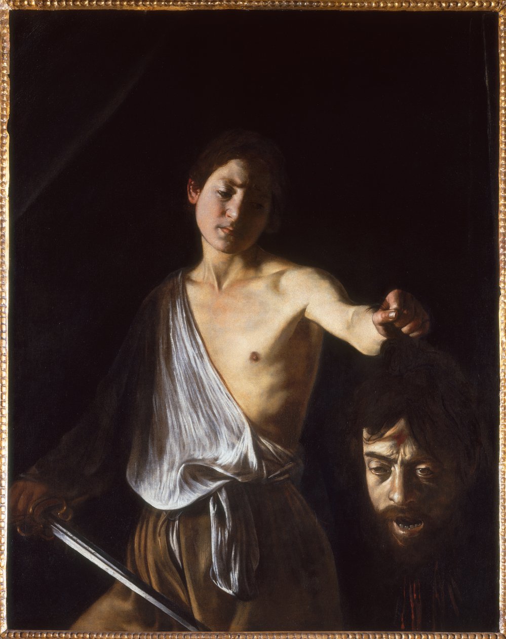 Goliath Başkanı ile David, 1609-1610. by Michelangelo Caravaggio