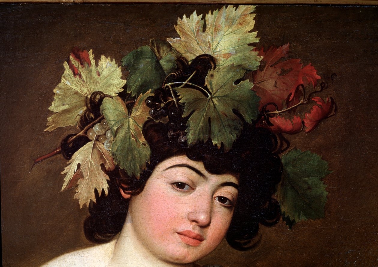 Baküs. Detay (Resim by Michelangelo Merisi da Caravaggio