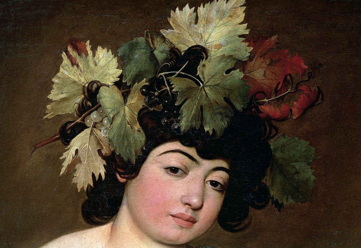 Bacchus, c.1589 (tuval üzerine yağlı boya) by Michelangelo Merisi da Caravaggio