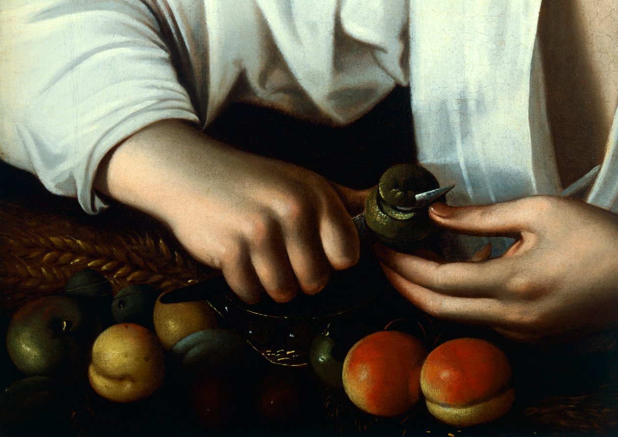 Boy Soyma Meyve, detay by Michelangelo Merisi da Caravaggio