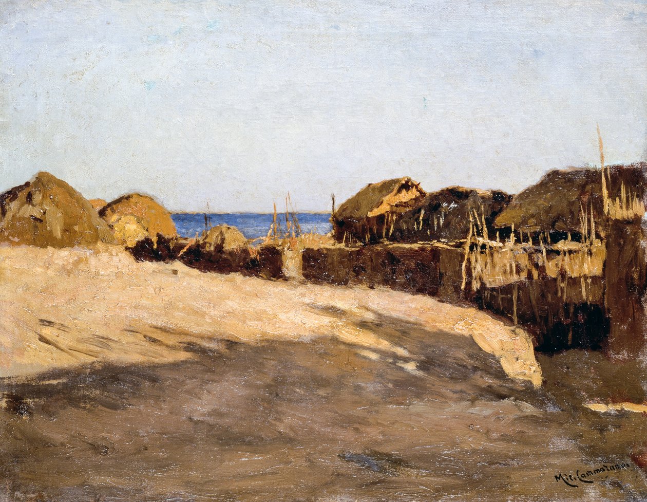 Eritre manzarası, Michele Cammarano (1835-1920) by Michele Cammarano