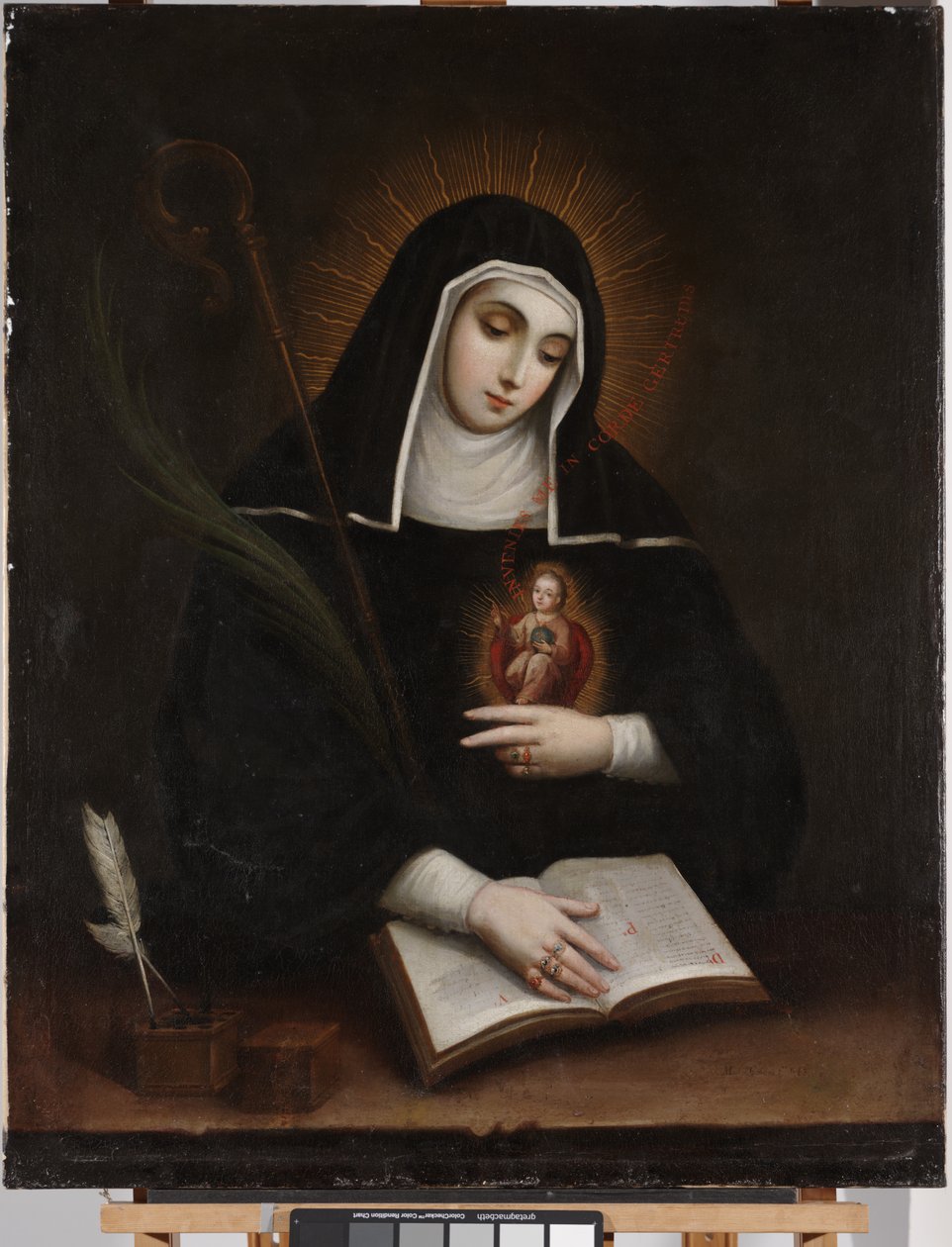 Aziz Gertrude (Santa Gertrudis) by Miguel Cabrera