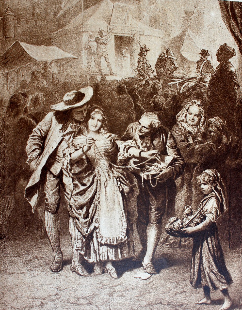 İnsanın trajedisi by Mihaly von Zichy