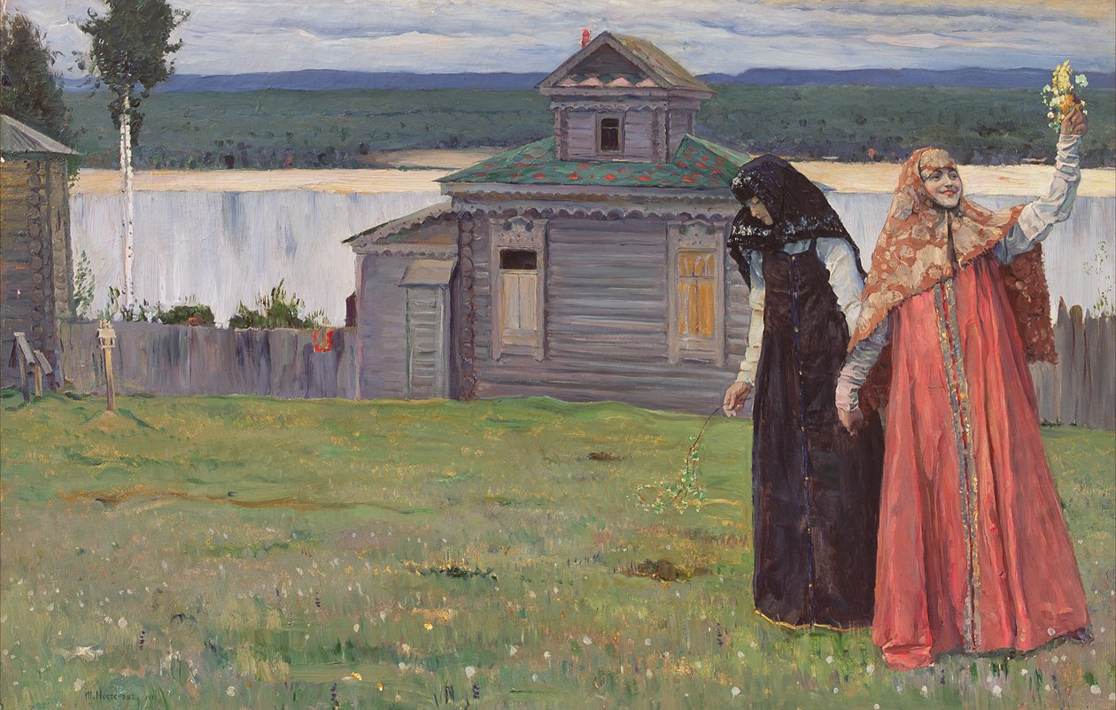 Tenha Bir Manastırda, 1915 by Mikhail Vasilievich Nesterov