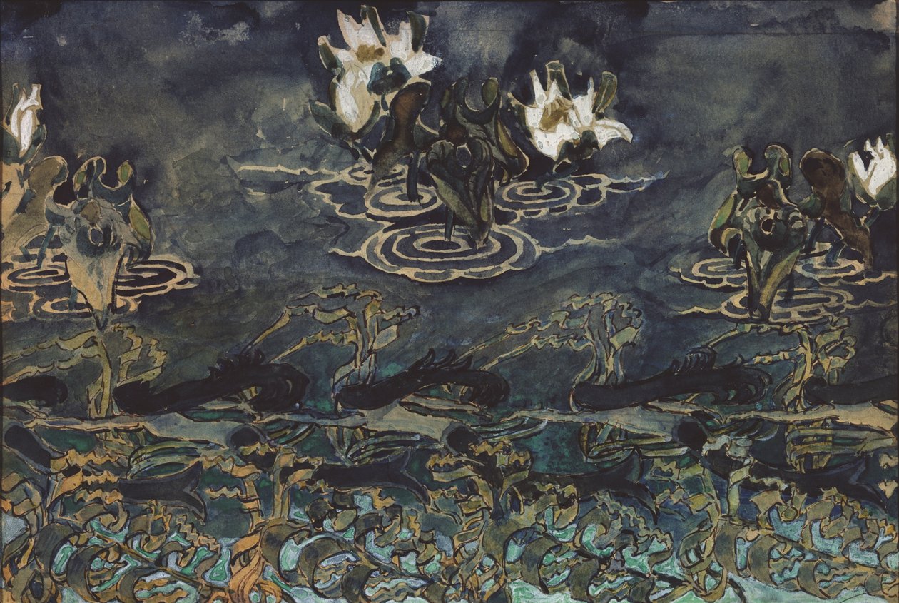 Su zambakları by Mikhail Aleksandrovich Vrubel