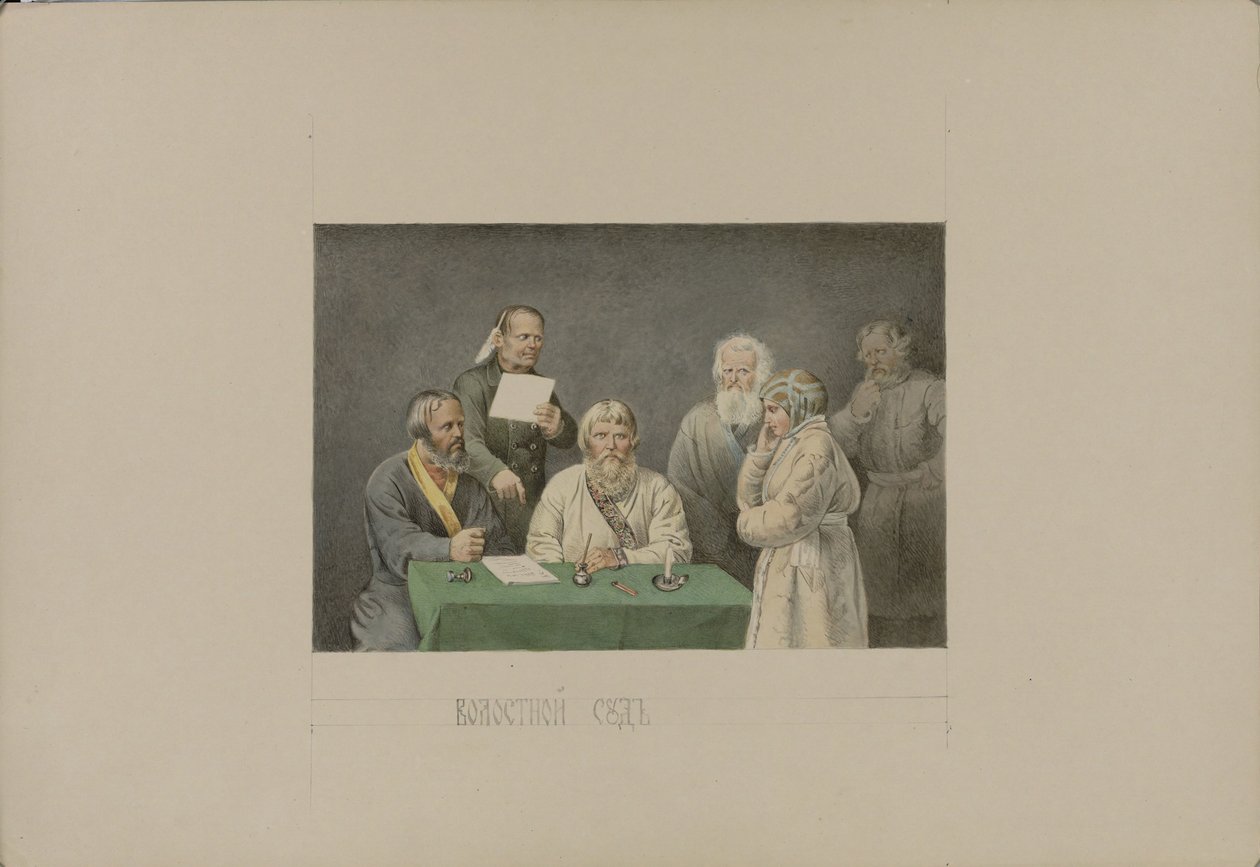Volost Mahkemesi, 1862. by Mikhail Stepanovich Znamensky