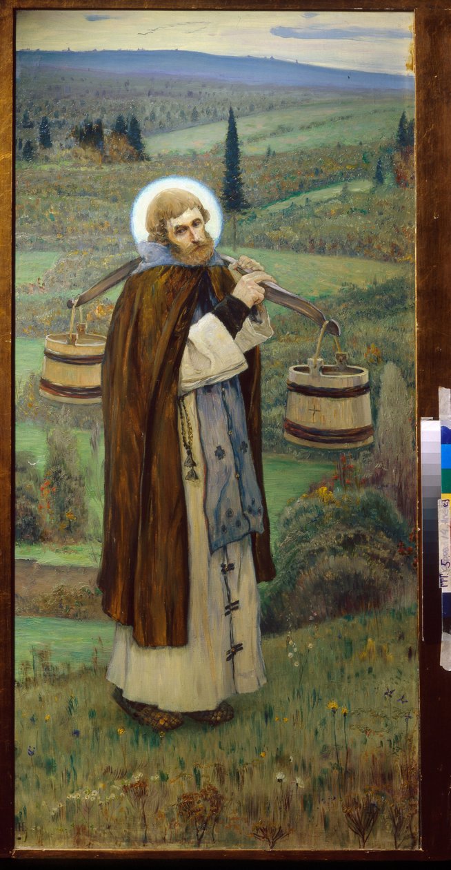 Aziz Sergius" çalışmaları by Mikhail Vasilievich Nesterov
