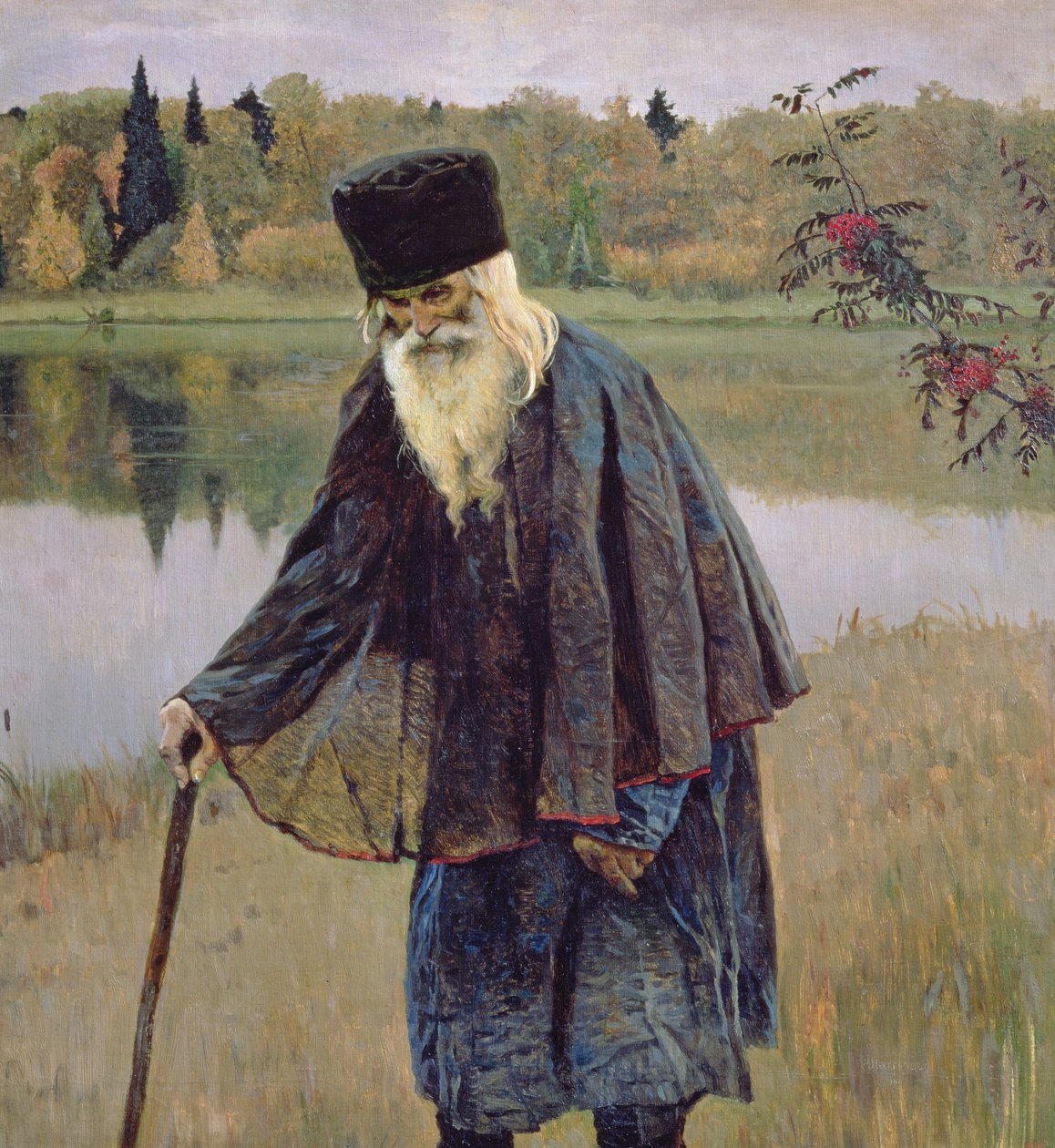 Münzevi, 1888 by Mikhail Vasilievich Nesterov