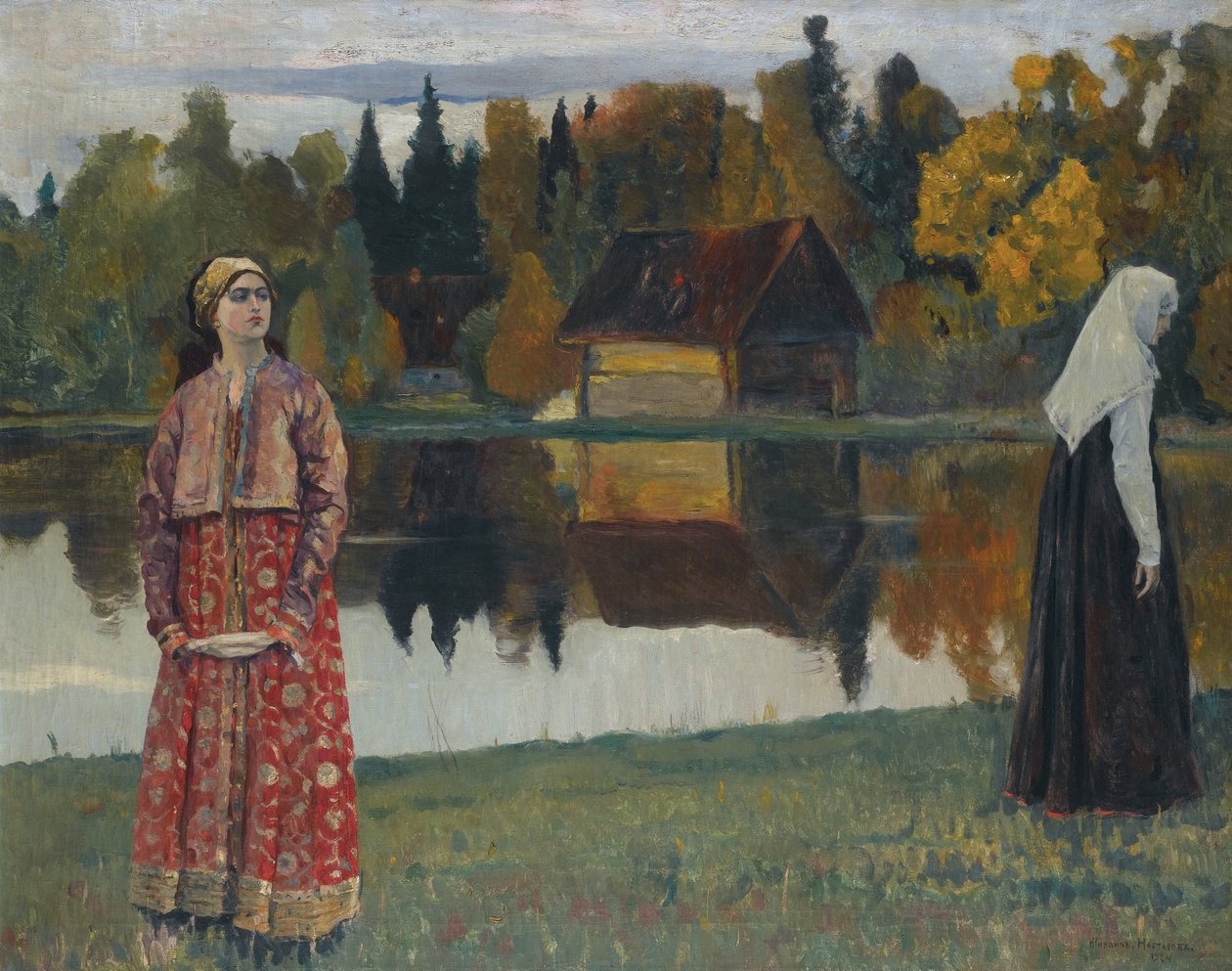 Gölün Yanında, 1924 by Mikhail Vasilievich Nesterov