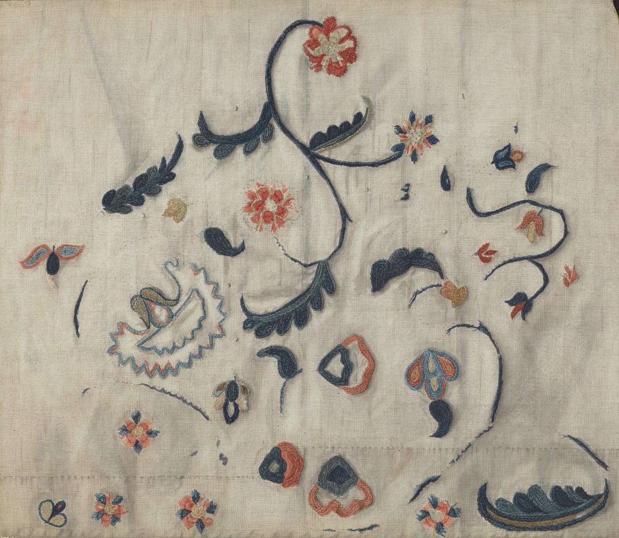 İşlemeli Petticoat (Detay) by Mildred E. Bent