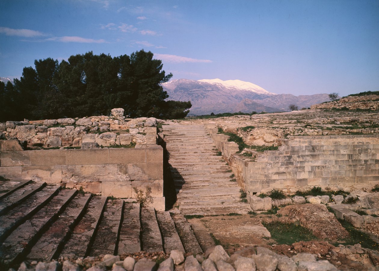Sarayın görünümü, c.1900-1700 M.Ö. by Minoan